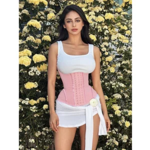 Pink Women Waist Trainer Neoprene Body Shaper Belt Slimming Sheath Belly Reducing Shaper Tummy Sweat Shapewear Workout - Image 3