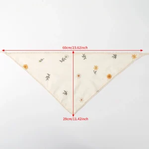 Fabric Printing Triangle Scarf Flower Hair Bands Turban Bandana Headbands For Women Sweet Retro Headwarps Hair Accessories - Image 6
