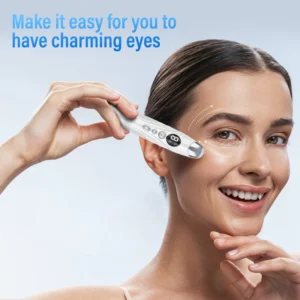 New 8 Gear Electric Eye Massager Pen LED Photon Therapy Temperature Heating Vibration Lighten Dark Circles Bags USB Charging