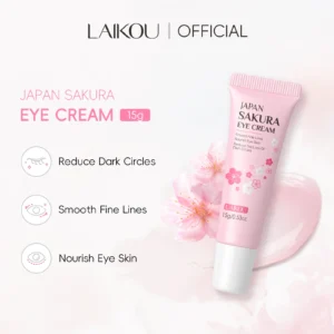 LAIKOU Sakura Anti-Wrinkle Eye Cream Cherry blossoms Remove Dark Circles Eye Bag Eye Care Against Puffiness - Image 2