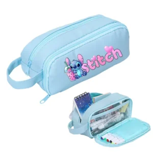 Lilo & Stitch Kawaii Pencil Case Disney Fashion Large Capacity Pen Pouch Pencil Bag Boy Girl Cartoon Anime Cute Stationery Bags - Image 2