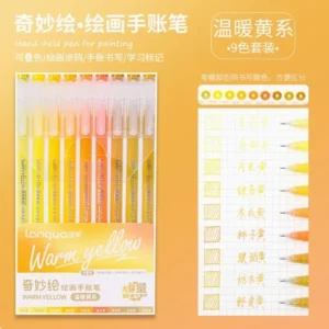 198/6 PCS Morandi Gel Pen Student Diary Scrapbook Painting DIY Gel Pen Set Coloring Book Drawing Doodling Pen School Supplies - Image 5