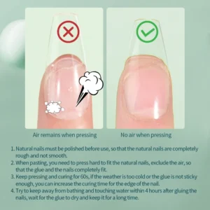 Nailpop Nail Tips and Glue Gel Nail Kit Fast Nail Extension Set with Soft Gel UV Lamp 600Pcs Semi Matte Nails and Files Tools - Image 6