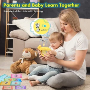 Kids Language Learning Toy Russian English Spell Electronic Book Talking Flash Cards Education Toddlers 2-6 Years Reaing Machine - Image 3