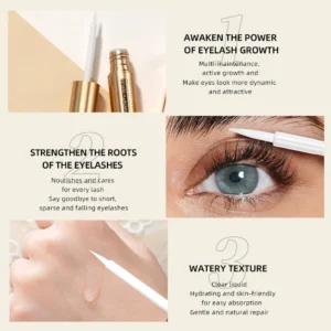 Natural Eyelash Growth Serum 15 Days Fast Eyelashes Enhancer Longer Thicker Fuller Lashes Eyebrows Lift Eye Care Products Makeup - Image 4