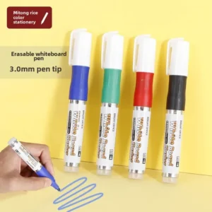 4/12 Pcs Erasable Whiteboard Markers,Colorful,Replaceable Refill Fiber Tip,For Teaching and Meeting Pen Office&School supplies