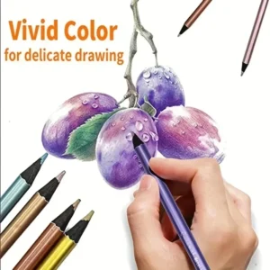 12 Color Metallic Colored Pencils Drawing Sketching Set Painting Coloring Colour Pencils Profession Art Supplies For Artist - Image 4