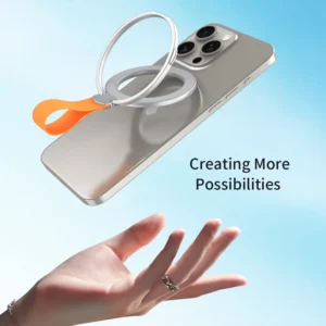 Magnetic Cell Phone Ring Holder Compatible with iPhone 12 13 14 15 Series MagSafe Removable Cell Phone Grip Kickstand - Image 3