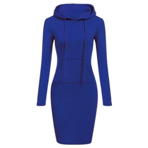 Ladies Dress Autumn Women Hooded Dresses Hoodies Women Sweatshirts Women Hoodies Dress Tops Ladies Clothing - Image 2