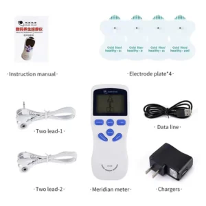 8 Modes EMS Dual Channel Massager Tens Machine Body Massage Full Body Muscle Massager with Accessories - Image 6