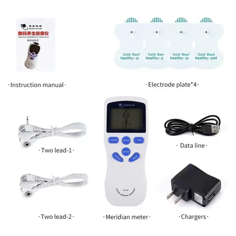 8 Modes EMS Dual Channel Massager Tens Machine Body Massage Full Body Muscle Massager with Accessories - Image 6