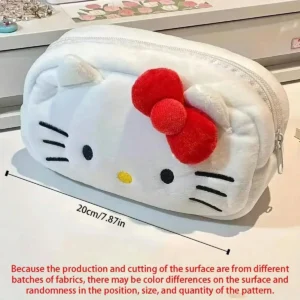 New Hello Kitty Plush Bag Anime Sanrio KT Cosmetic Storage Bags Cartoon Kawaii Pachacco Pencil Case Girl Birthday Gifts - Image 5