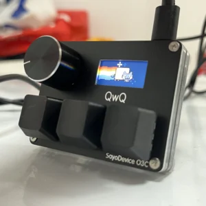O3C SayoDevice OSU O3C Rapid Trigger Hall Switches Magnetic Pink Switches Keyboard With Knob Screen Copy Paste Shotcut - Image 2