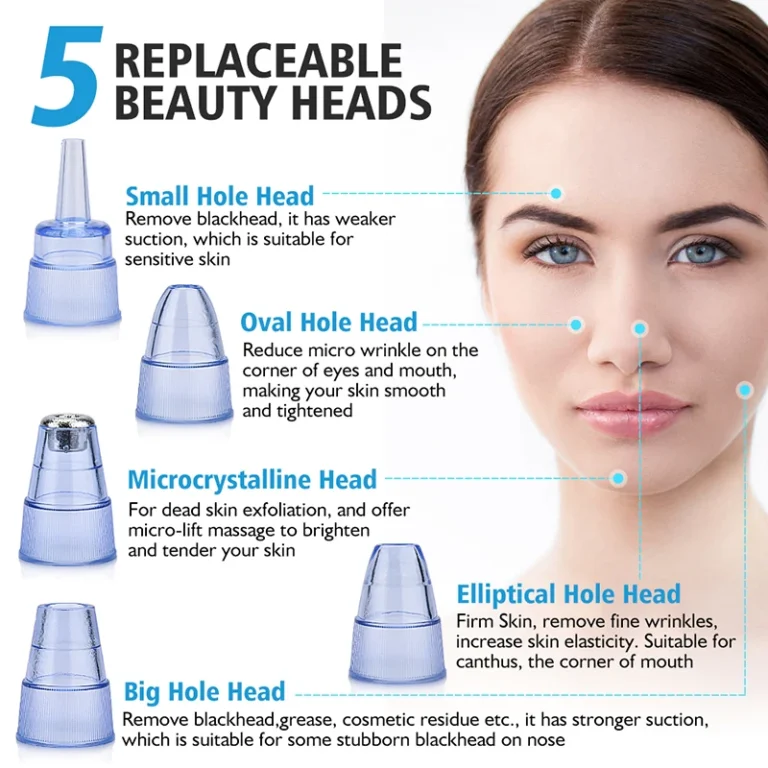 Blackhead Remover Diamond Dermabrasion Nose Vacuum Pore Cleanser Acne Pimple Suction Extractor USB Rechargeable Skin Care Tool - Image 4
