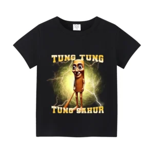 Italian Brainrot Baby Tees Summer White T-shirt Short Sleeve Black Shirt Boy Girl Clothes Cotton Anime Tops Casuals Digital Gift - Image 2