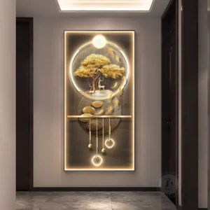 Corridor Decorative Wall Lamp Modern LED Elk Crystal Porcelain Mural Light Minimalism Living Room Hanging Paintings Lighting - Image 4