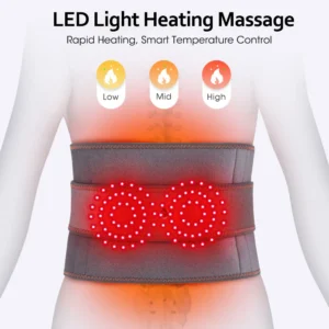 New Upgrade Electric Heating Waist Massager Support Belt Vibration Hot Compress Brace Belt Back Relax 3 Gears Adjustment - Image 3