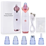 Blackhead Remover Diamond Dermabrasion Nose Vacuum Pore Cleanser Acne Pimple Suction Extractor USB Rechargeable Skin Care Tool
