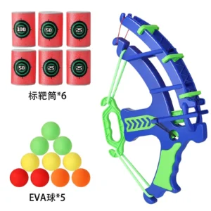 Archery Catapult Children's Parent-child Indoor and Outdoor Shooting Toys Target EVA Sponge Ball Bucket Simple Fun Shooting Game - Image 3