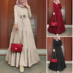 Plus Size Muslim Women's Clothing Elegant Long Sleeve Burqas Dresses Stylish Long Skirts For Special Occasions