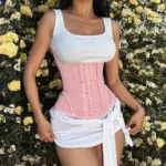 Pink Women Waist Trainer Neoprene Body Shaper Belt Slimming Sheath Belly Reducing Shaper Tummy Sweat Shapewear Workout