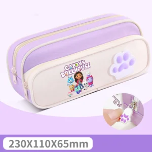 Gabby Dollhouses Girls Pencil Case Pen Bag Large Capacity Korean Organizer Pouch Student Back To School Supplies Stationery Gift