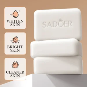 SADOER Niacinamide Arbutin Facial Soap Moisturizing Brightening Deep Cleansing Body Face Wash Foam Facial Cleanser Handmade Soap - Image 3