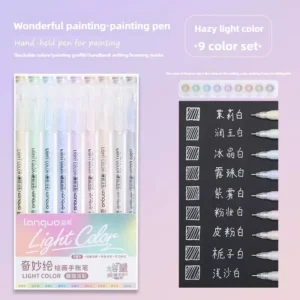 198/6 PCS Morandi Gel Pen Student Diary Scrapbook Painting DIY Gel Pen Set Coloring Book Drawing Doodling Pen School Supplies - Image 3