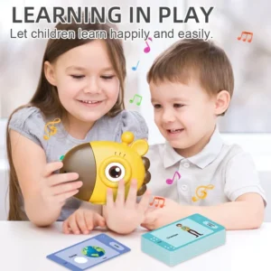 Giraffe Flash Card Reader Sight Words Language Games Learning English Russian Machine Kids Early Education Toy for Toddlers Gift - Image 2