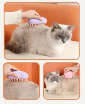 3 in 1 Cat Comb Brush Electric Spray Cat Steam Brush Spray Cat Hair Brushes for Massage Pet Float remover Cat Supplies - Image 5