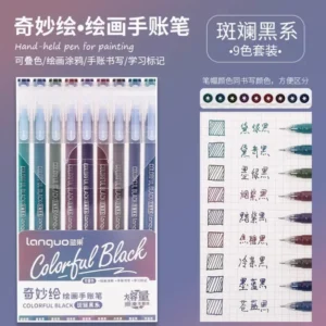 198/6 PCS Morandi Gel Pen Student Diary Scrapbook Painting DIY Gel Pen Set Coloring Book Drawing Doodling Pen School Supplies - Image 4