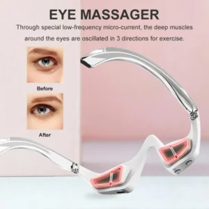 Under Eyes Red Light Therapy Massager for Reduce Dark Circles Puffiness Wrinkles Microcurrent Beauty Device - Image 2