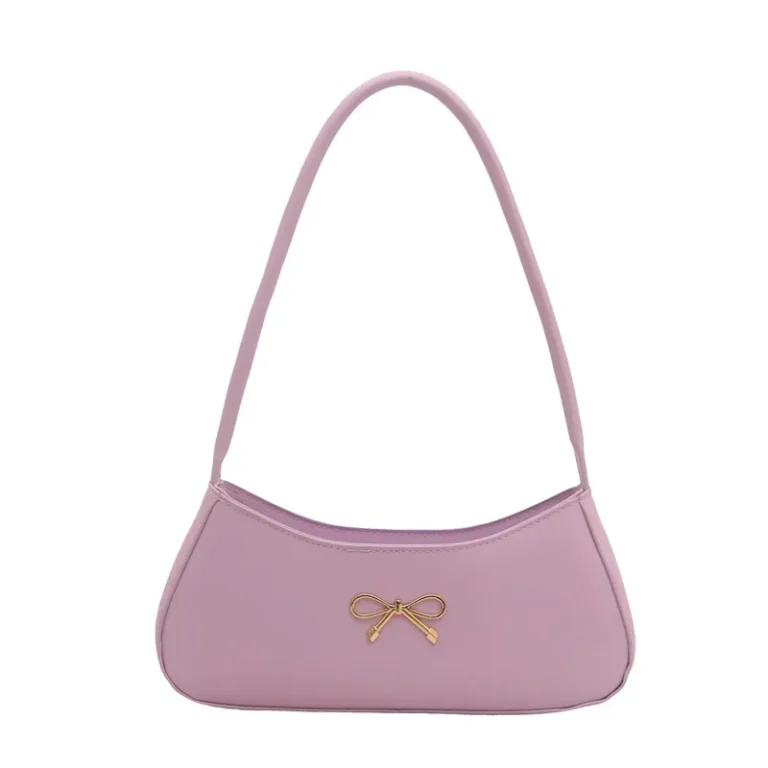 French Style Butterfly Knot Single Shoulder Commuter Bag Simple Fashion New Arrival Underarm Bag Versatile Soft Polyester Lining - Image 5