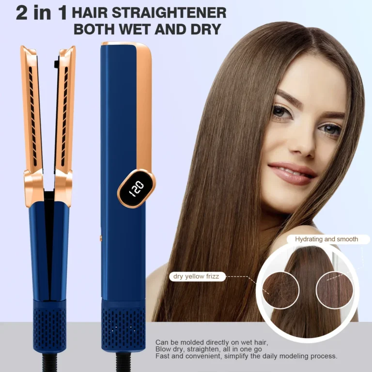 Multi Styler 2in1 LCD Display Hair DryerWet and Dry Hair Straightener Ion Portable Air Styling Hair Straighten