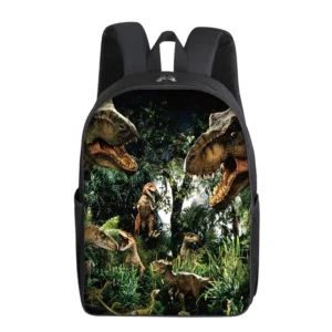 Dinosaur print backpack for primary and secondary school students, children's large capacity backpack, backpacks - Image 4