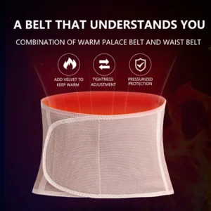 Unisex Winter Thicken Plush Lumbar Support Belt Waist Warmer Premium Kidney Binder Back Brace Stomach Wrap Abdominal Protector - Image 4