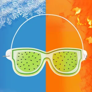 Gel Eye Mask Cooling Gel Eye Packs for Puffy Hot Cold with Plush Backing Reusable for Compress Dry Stress Skin Care Sleep Mask - Image 3