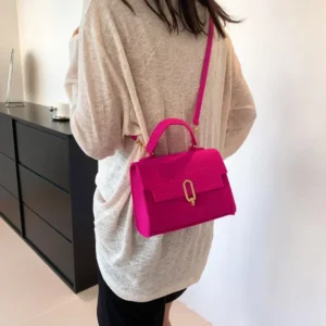 Retro Minimalist Small Square Bag Individual Beauty Shoulder Bag Summer New Trend Crossbody Handbag Soft Felt Material - Image 4