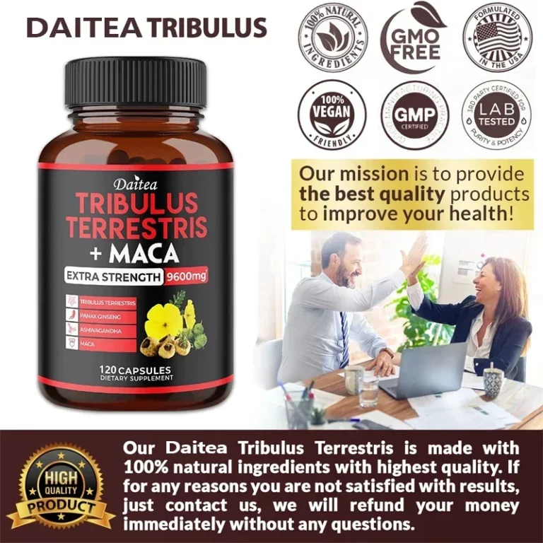 Daitea Tribulus + Maca Extract Capsules - Extra Strength 9600 Mg - Energy, Endurance & Natural Energy Non-GMO - Image 5