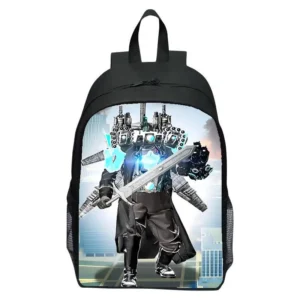 Printed Skibidi Toilet children's backpack Titan monitor for elementary school students backpacks for men and women - Image 4