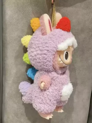 17CM Labubu Macaron NNO Dollo Doll Hanging Ornament Handmade Cloth Pullip Stand Posture Toy Dolls Collectible Doll clothes - Image 6