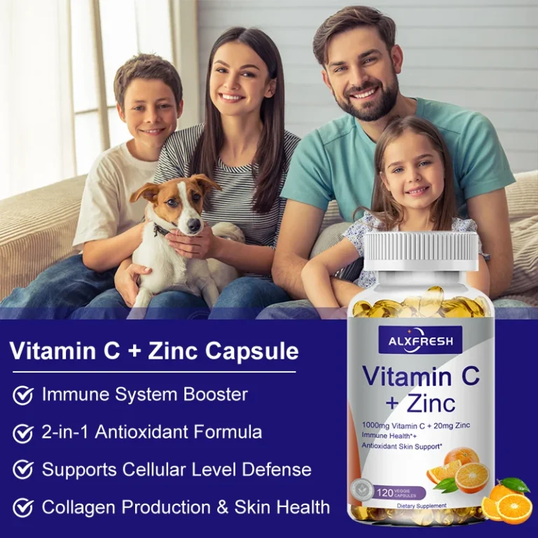 Alxfresh Vitamin C with Zinc for Hair Skin Nails and Brain Heart Health Supports Cellular Level Defense Immune System Booster - Image 4