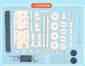 DIY Materials Kit Wooden Electric Conveyor Transporter Belt Model For STEM Toy Physics Science Education Assembled - Image 3