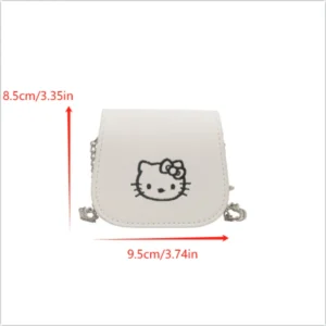 Sanrio Hello Kitty PU Nueva Moda Bolso Kids Mini Shoulder Crossbody Bag Fashion Children's Backpack Toy Storage Bag - Image 6
