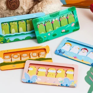 150 Sheets Creative Animal Sticky Notes Student Classified Indexing Stickers Bookmarks Memo Stationery - Image 2