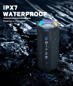 Ortizan X8 Pro Bluetooth Speaker Portable with 40W Stereo Sound,Rich Bass,IPX7 Waterproof, 30H Playtime, Mixed Color Lights,3 EQ - Image 3