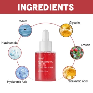 Dark Spot Correcting Face Serum Anua 10% Niacinamide+ 4% Tranexamic Acid Whitening Moisturizing Brighten Glow Korean Skin Care - Image 6