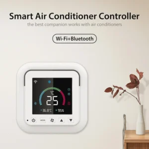 Tuya WiFi Smart Air Conditioner Controller Temperature Humidity Infrared Controller USB Power LCD Touch Screen Google Home Alexa - Image 3