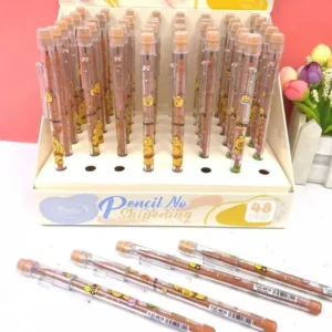 4Pcs/Set Capybara Cartoon Stackable Pencils 10 in 1 Point Pencils for Birthday Party Stationery Supplies Birthday Gift - Image 2