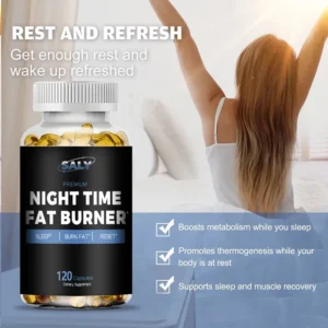 Nighttime Fat Burning Supplement - Promotes Sleep Quality, Powerful Tummy Control For Men And Women, Weight Management - Image 5